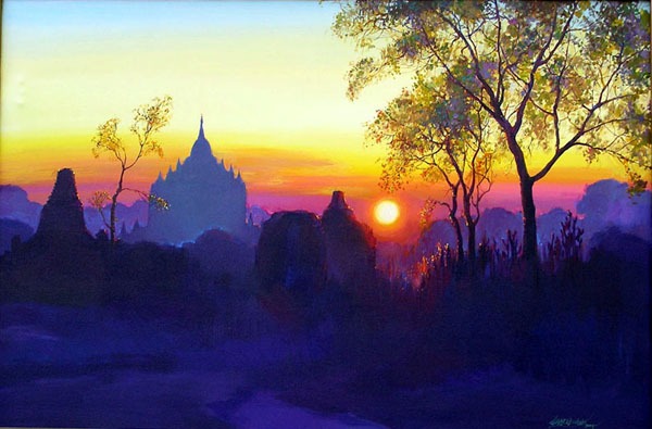 http://www.artasianyc.com/258 Hla Phone Aung Bagan Sunset IVx.JPG